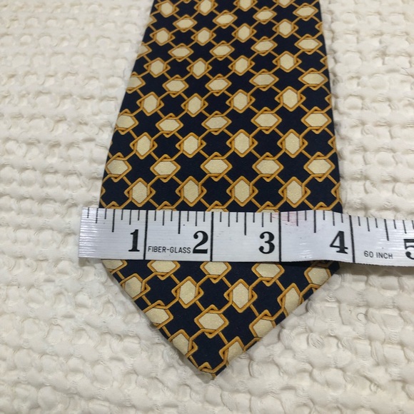 Celine Paris Blue Silk Tie - Picture 5 of 6